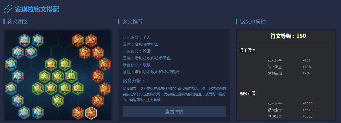 王者荣耀安琪拉铭文怎么搭配 王者荣耀安琪拉符文