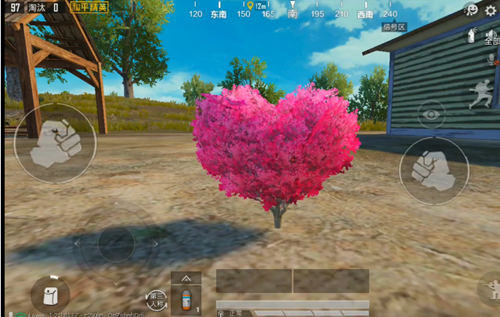 和平精英爱心树在哪