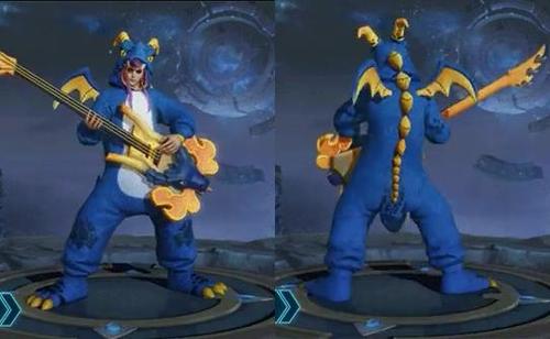 王者荣耀高渐离玩趣恐龙皮肤技能特效赏析