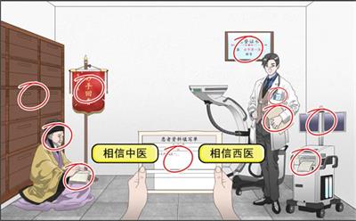 文字脑洞中西医对决怎么过